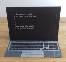 Load image into Gallery viewer, Laptop easel card