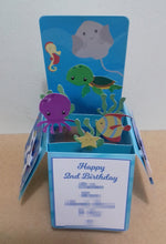 Load image into Gallery viewer, Under the sea pop up box card