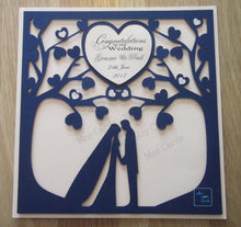 Load image into Gallery viewer, Wedding tree & couple Wedding or Anniversary card