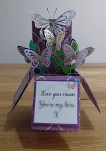 Load image into Gallery viewer, Butterfly pop up box card