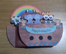Load image into Gallery viewer, Noah's Ark pop up box card