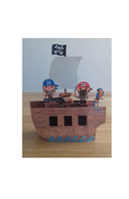 Load image into Gallery viewer, Pirate ship pop up box card