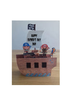 Load image into Gallery viewer, Pirate ship pop up box card