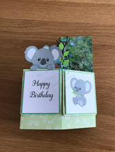 Load image into Gallery viewer, Koala pop up box card