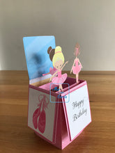 Load image into Gallery viewer, Ballerina pop up box card