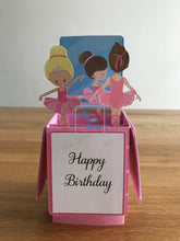 Load image into Gallery viewer, Ballerina pop up box card