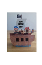 Load image into Gallery viewer, Pirate ship pop up box card