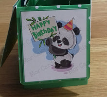 Load image into Gallery viewer, Panda pop up box 3d card