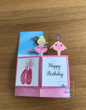 Load image into Gallery viewer, Ballerina pop up box card