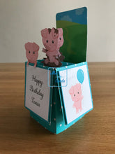 Load image into Gallery viewer, Piglet farm pop up box card