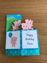 Load image into Gallery viewer, Piglet farm pop up box card