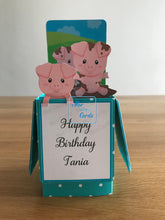 Load image into Gallery viewer, Piglet farm pop up box card