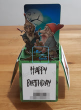 Load image into Gallery viewer, Zombie gnome pop up box card