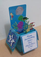 Load image into Gallery viewer, Under the sea pop up box card