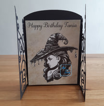 Load image into Gallery viewer, Pagan witch wiccan ornate gatefold card