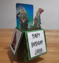 Load image into Gallery viewer, Zombie gnome pop up box card