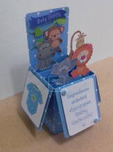 Load image into Gallery viewer, pop up box card with jungle animals