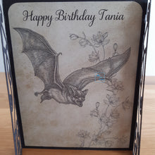 Load image into Gallery viewer, Vintage bat gatefold card