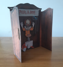 Load image into Gallery viewer, Closet wardrobe monster card - horror clown or evil bear