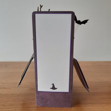 Load image into Gallery viewer, Witch, cat and cauldron pop up box card