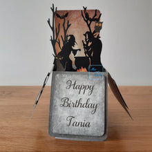 Load image into Gallery viewer, Witch cauldron 3d pop up box card
