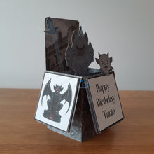Load image into Gallery viewer, Gargoyle pop up box card