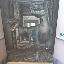 Load image into Gallery viewer, Dinosaur raptor Jurassic personalised card