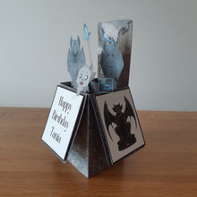 Load image into Gallery viewer, Gargoyle pop up box card