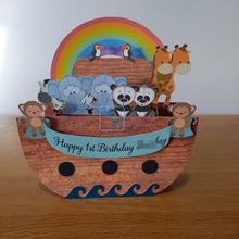 Load image into Gallery viewer, Noah's Ark pop up box card