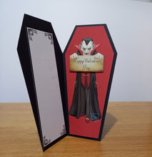 Load image into Gallery viewer, Vampire or skeleton coffin card