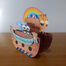 Load image into Gallery viewer, Noah's Ark pop up box card