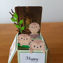 Load image into Gallery viewer, Hedgehog pop up box card
