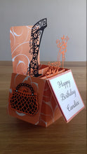 Load image into Gallery viewer, Shoe and handbag pop up box card