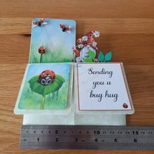 Load image into Gallery viewer, Gnome gonk ladybird ladybug pop up box card