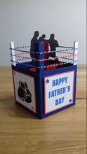 Load image into Gallery viewer, Boxing ring with boxers pop up box card