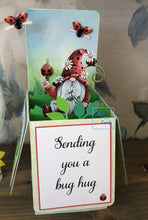 Load image into Gallery viewer, Gnome gonk ladybird ladybug pop up box card
