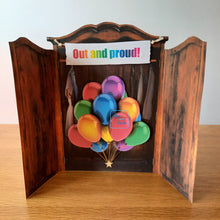 Load image into Gallery viewer, Closet wardrobe with rainbow balloons