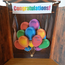 Load image into Gallery viewer, Closet wardrobe with rainbow balloons