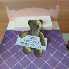 Load image into Gallery viewer, Monster under the bed pop up box card