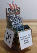 Load image into Gallery viewer, Celtic / Viking ship pop up box card