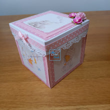 Load image into Gallery viewer, Baby shoes exploding box card for Christening or new baby
