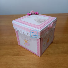 Load image into Gallery viewer, Baby shoes exploding box card for Christening or new baby
