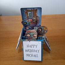 Load image into Gallery viewer, Zombie toys pop up box card
