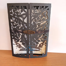 Load image into Gallery viewer, Owl tree gatefold card
