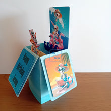 Load image into Gallery viewer, Summer skeleton pop up box card
