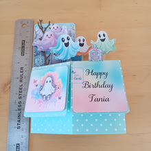 Load image into Gallery viewer, Pastel ghost pop up box card
