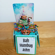Load image into Gallery viewer, Grumpy Christmas bears pop up box card
