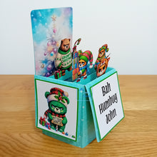 Load image into Gallery viewer, Grumpy Christmas bears pop up box card
