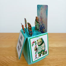 Load image into Gallery viewer, Grumpy Christmas bears pop up box card
