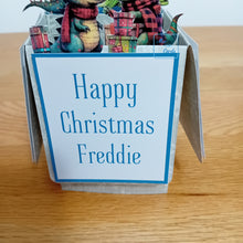 Load image into Gallery viewer, Christmas dinosaur pop up box card
